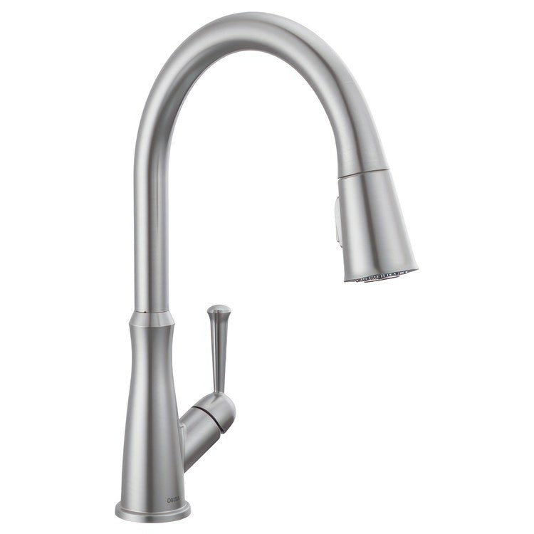 Kitchen Faucet Westville 1 Lever ADA Arctic Stainless Pull Down High Arc 360 DEG Swivel 3 Hole - Image 1