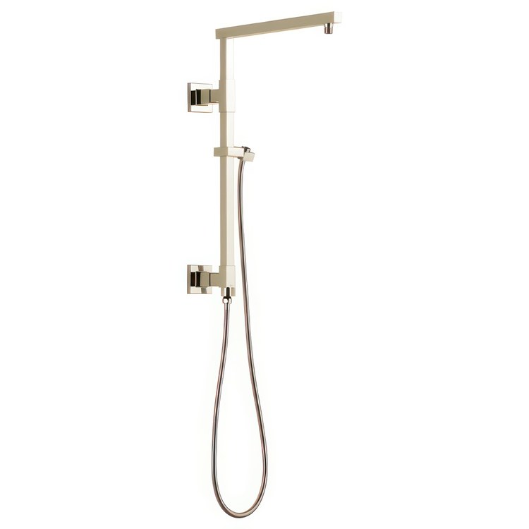 Shower Column Emerge Universal Showering Components Angular Lumicoat Polished Nickel 18 Inch - Image 1