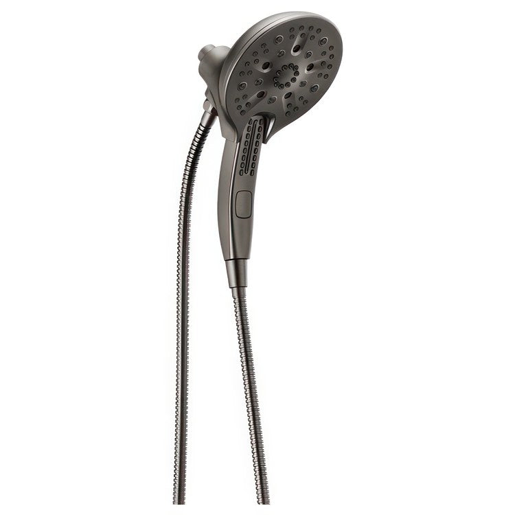 Handshower Combination In2ition Universal Showering Components H2Okinetic 2-In-1 Lumicoat Black Stainless WaterSense ADA 6-1/16 Inch 1.75 Gallons per Minute - Image 1