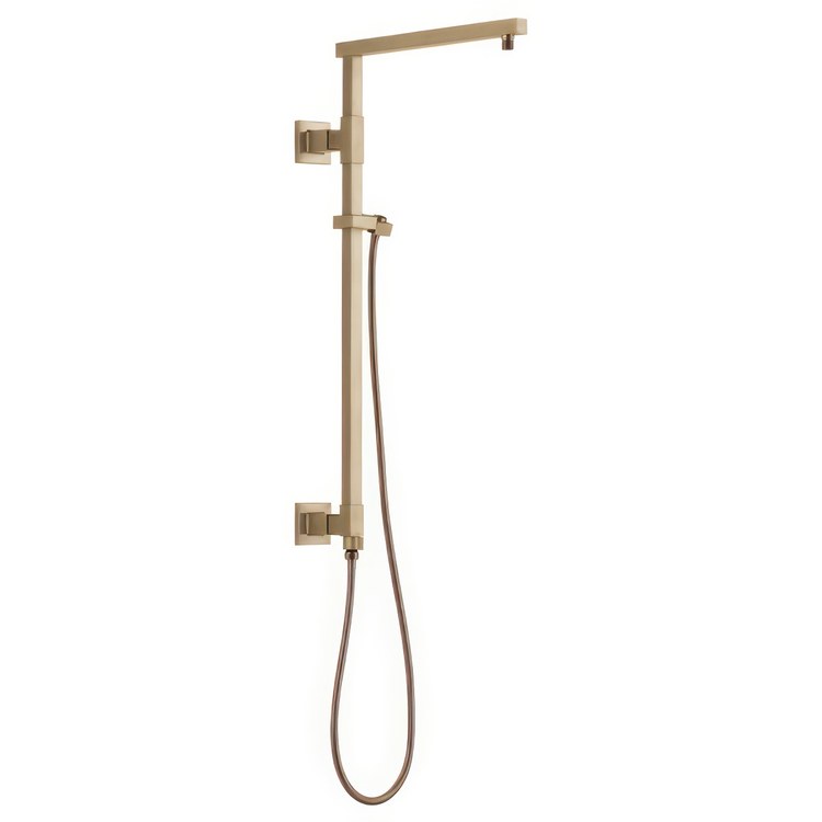 Shower Column Emerge Universal Showering Components Angular Lumicoat Champagne Bronze 26 Inch - Image 1