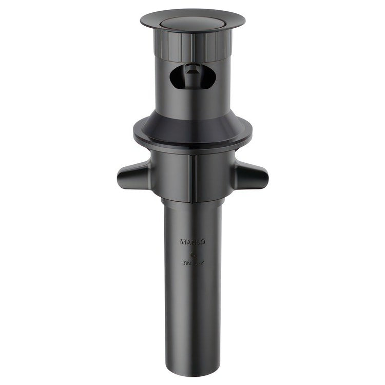 Drain Matte Black Plastic with Overflow
