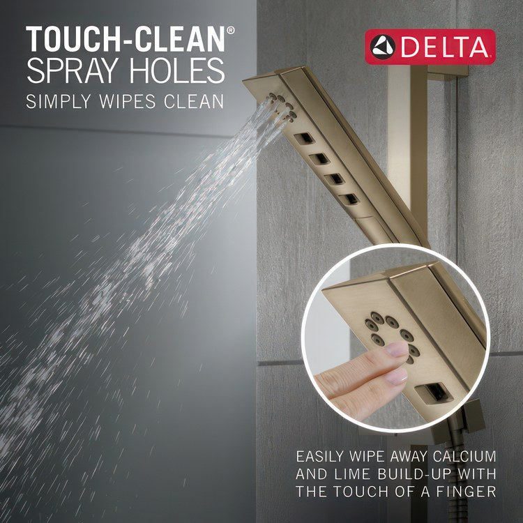 Handshower Universal Showering Components with H2Okinetic Lumicoat Champagne Bronze 3 Function 1.75 Gallons per Minute 24" Slide Bar - Image 3