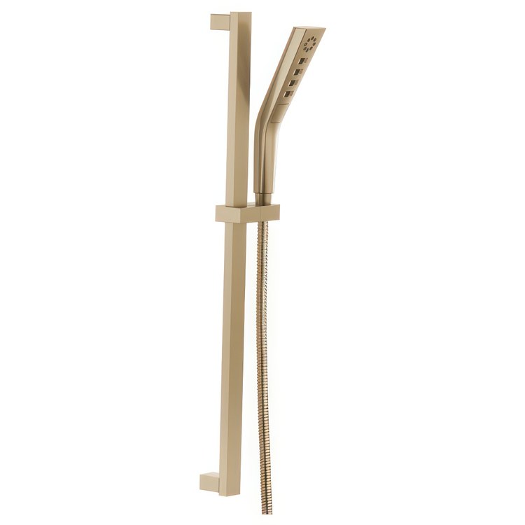 Handshower Universal Showering Components with H2Okinetic Lumicoat Champagne Bronze 3 Function 1.75 Gallons per Minute 24" Slide Bar - Image 1