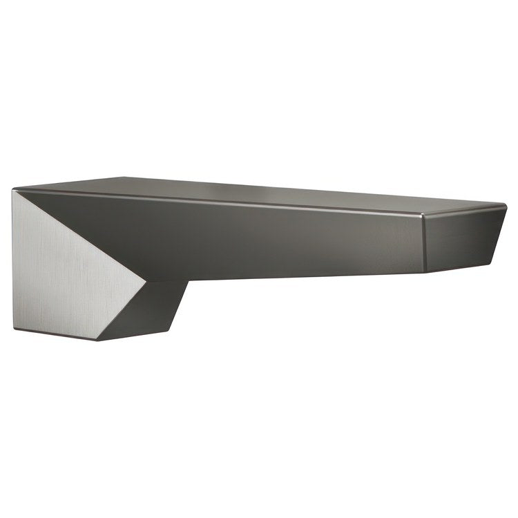 Tub Spout Trillian Lumicoat Black Stainless 9 Inch - Image 1