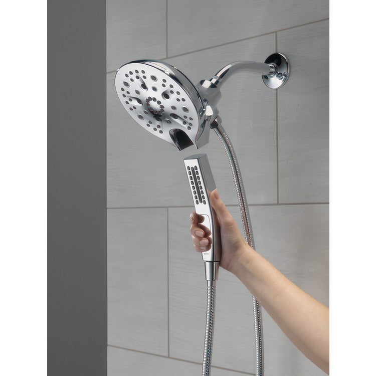 Handshower Combination In2ition Universal Showering Components H2Okinetic 2-In-1 Lumicoat Chrome WaterSense ADA 6-1/16 Inch 1.75 Gallons per Minute - Image 3