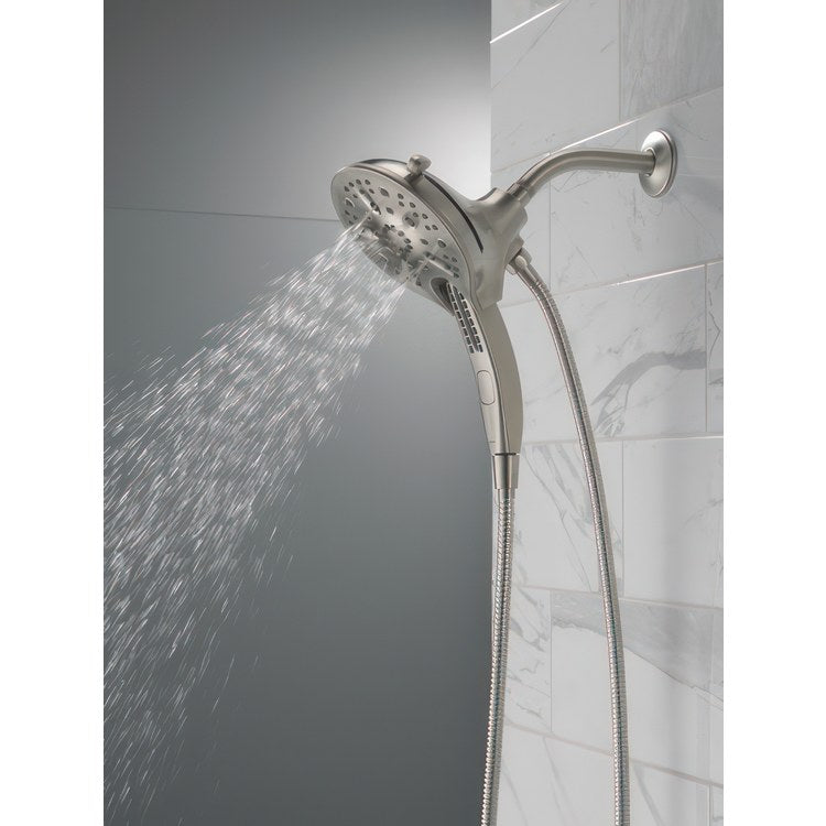 Handshower Combination In2ition Universal Showering Components H2Okinetic 2-In-1 Lumicoat Stainless WaterSense ADA 6-1/16 Inch 1.75 Gallons per Minute - Image 2