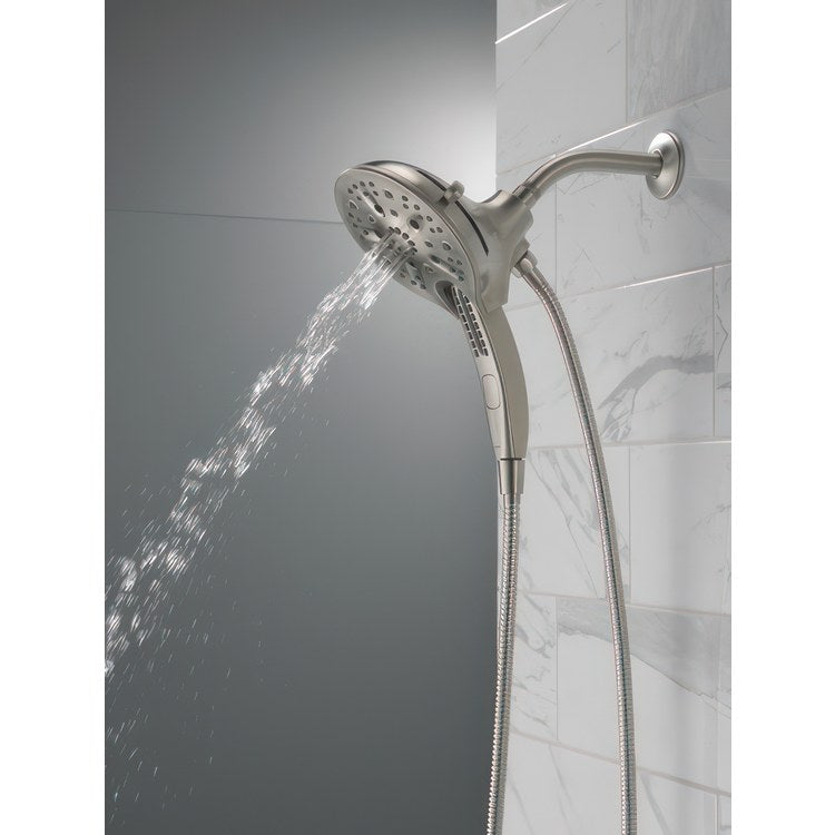 Handshower Combination In2ition Universal Showering Components H2Okinetic 2-In-1 Lumicoat Stainless WaterSense ADA 6-1/16 Inch 1.75 Gallons per Minute - Image 3