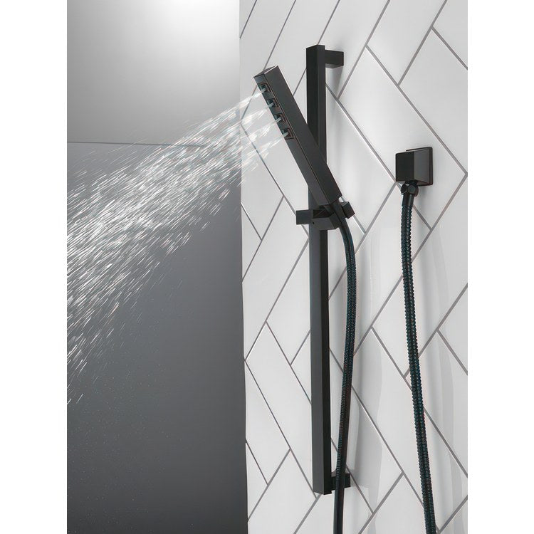 Handshower Set Ara H2Okinetic Wand with Slidebar & Holder Matte Black 1 Function WaterSense 1.75 Gallons per Minute 24 Inch - Image 3