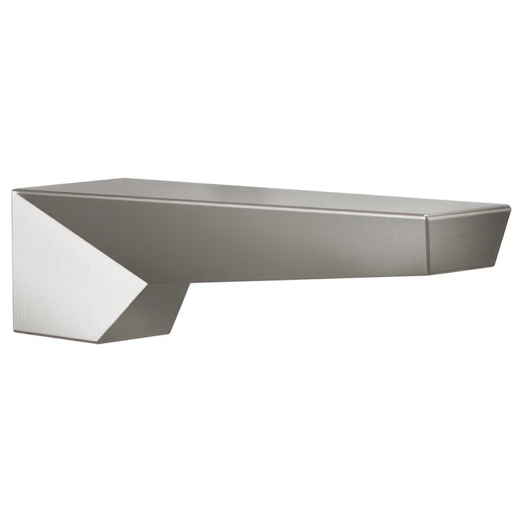 Tub Spout Trillian Lumicoat Stainless 9 Inch - Image 1