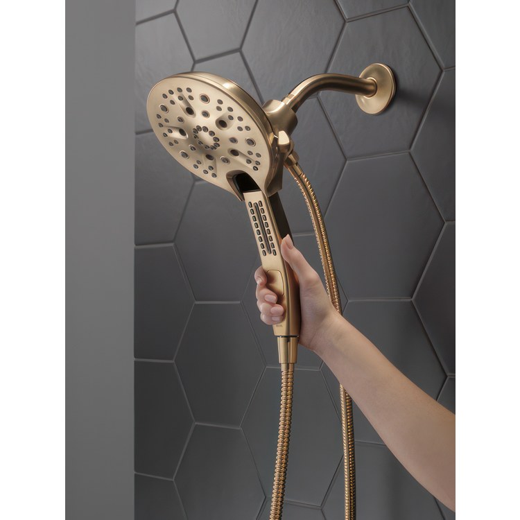 Handshower Combination In2ition Universal Showering Components H2Okinetic 2-In-1 Lumicoat Champagne Bronze WaterSense ADA 6-1/16 Inch 1.75 Gallons per Minute - Image 3