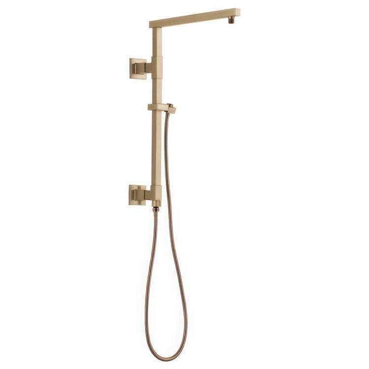 Shower Column Emerge Universal Showering Components Angular Lumicoat Champagne Bronze 18 Inch - Image 1