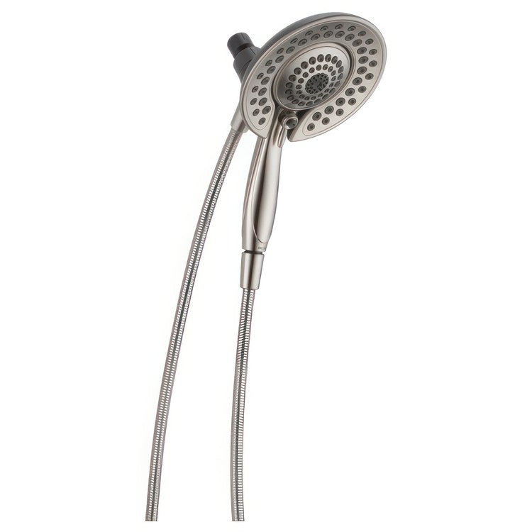 Handshower Combination Universal Showering Components In2ition 2-In-1 Spotshield Brushed Nickel 5 Function 6-13/16 Inch 1.75 Gallons per Minute Full Body Spray Full Spray with Massage Massaging Spray and Drenching Spray