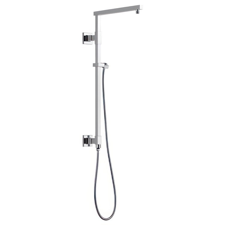 Shower Column Emerge Universal Showering Components Angular Lumicoat Chrome 26 Inch - Image 1
