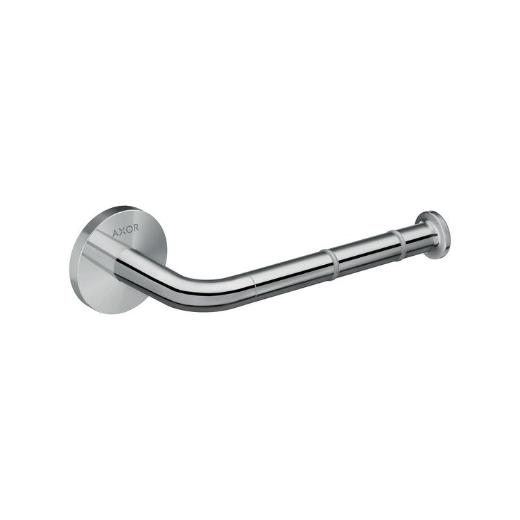 Toilet Paper Holder Universal Circular Single Open Chrome Metal 5-7/8 Inch 3-1/4 Inch Wall Mount - Image 1