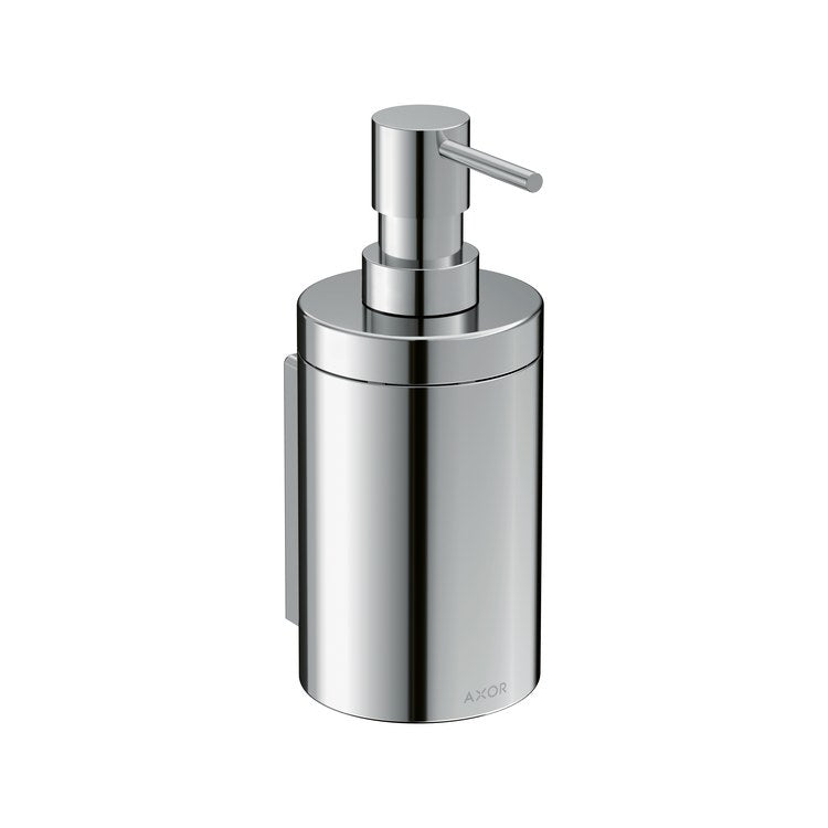 Soap Dispenser Universal Circular Chrome Wall Mount Metal Metal Pump 300 Milliliter - Image 1