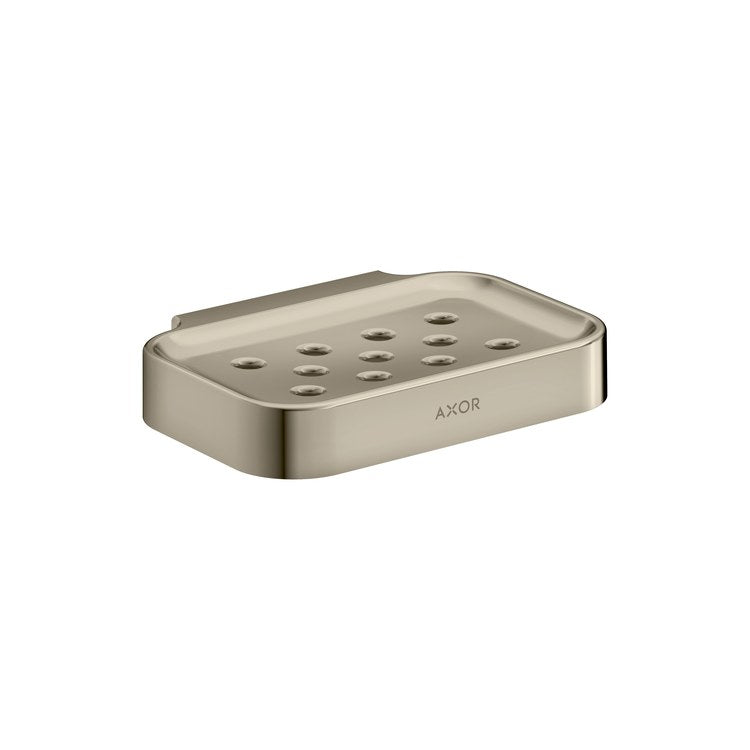 Soap Dish Universal Circular Brushed Nickel Wall Mount Rectangle Metal