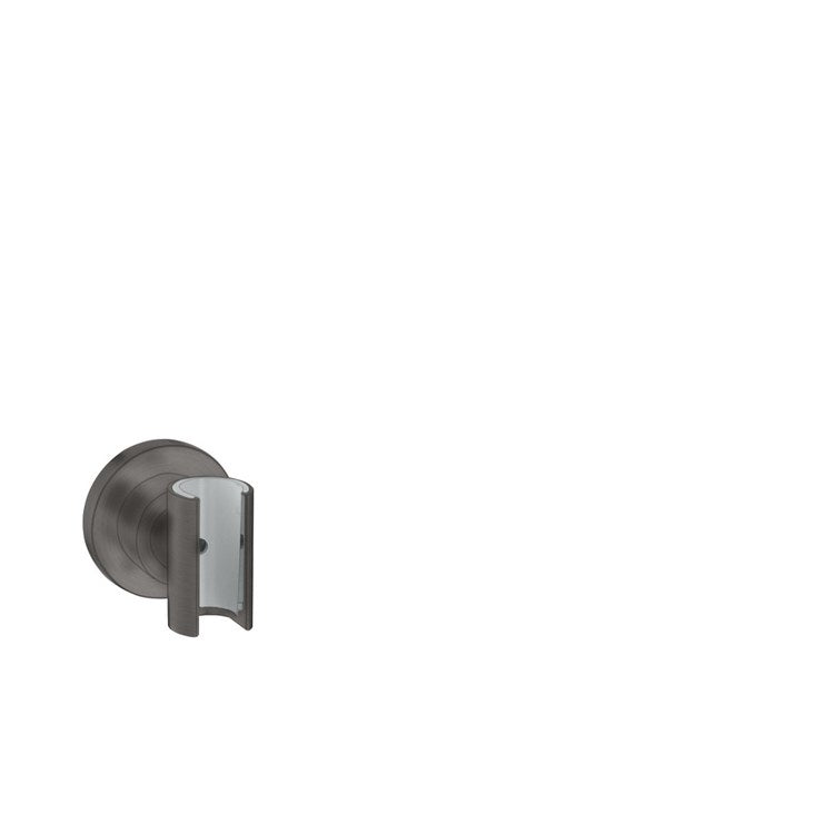Handshower Holder Citterio Wall Mount Brushed Black Chrome Brass - Image 1