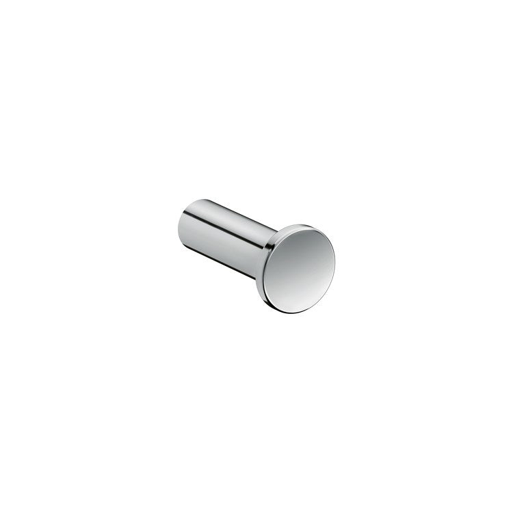 Towel Hook Universal Circular Small Single Chrome Wall Mount Metal - Image 1