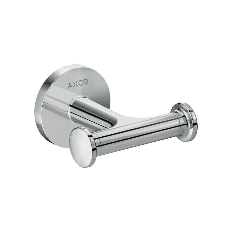 Towel Hook Universal Circular Double Chrome Wall Mount Metal - Image 1