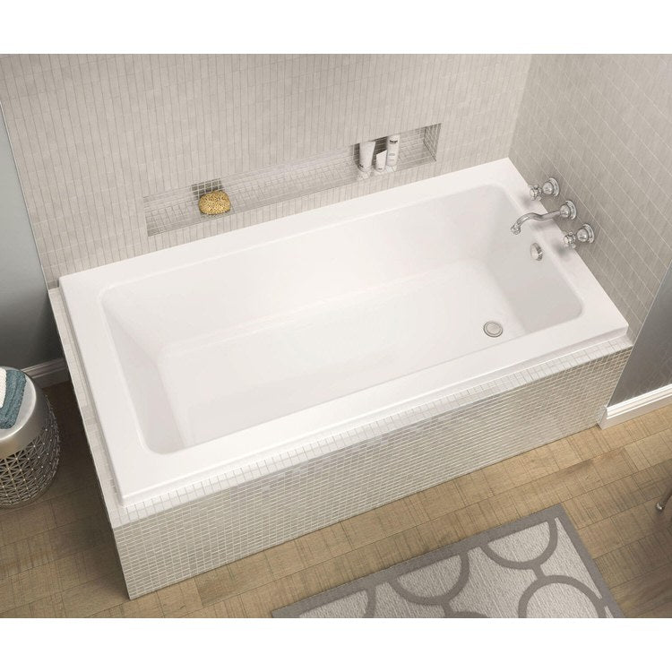 Tub Pose 66 x 36 Inch Right Corner Aeroeffect Left Hand White Acrylic - Image 2