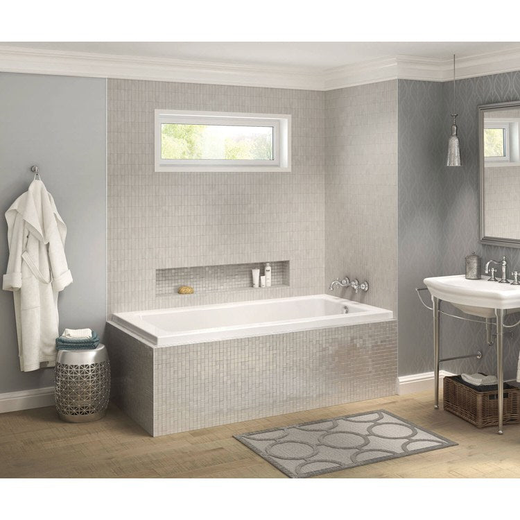Tub Pose 66 x 32 Inch Right Corner Aeroeffect Right White Acrylic - Image 1