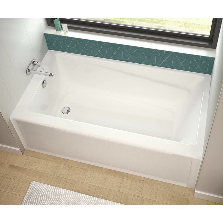 Tub Exhibit IFS AFR 66 x 32 Inch Alcove Whirlpool Left Hand White Acrylic - Image 2