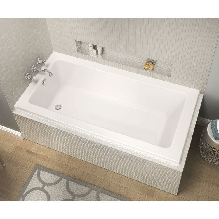 Tub Pose 66 x 36 Inch Left Corner Aeroeffect Left Hand White Acrylic - Image 2