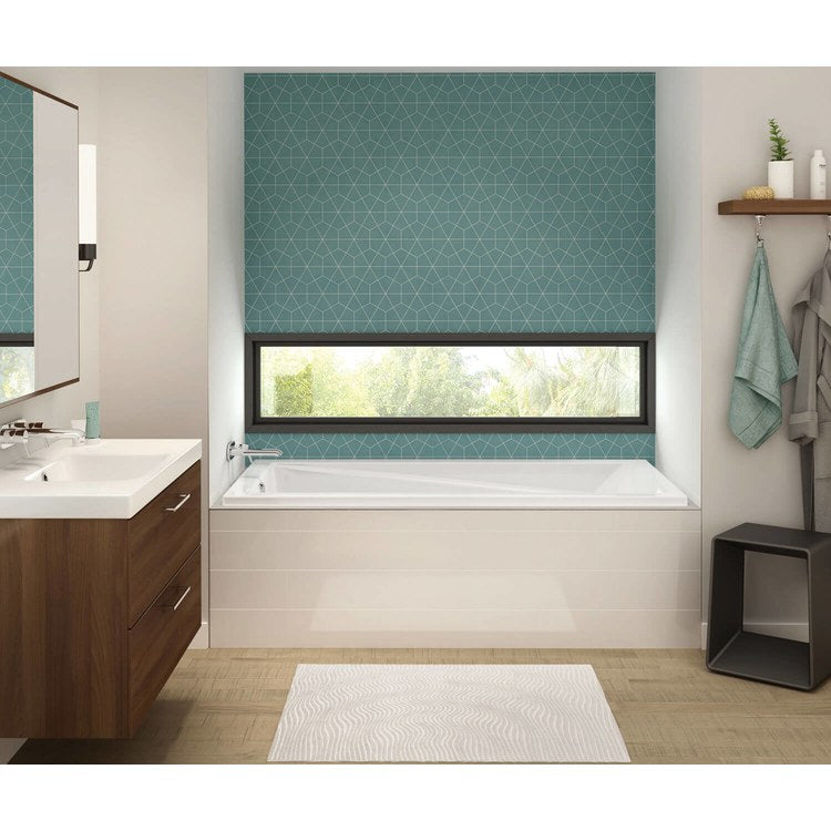 Tub Exhibit 66 x 34 Inch Drop-in Combined Whirlpool Aeroeffect End White Acrylic - Image 1