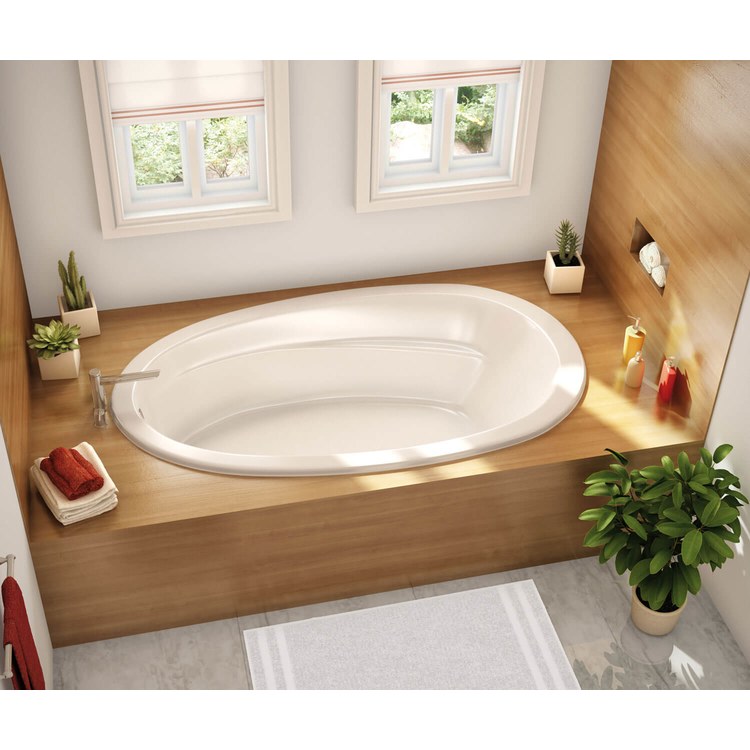 Tub Talma 72 x 42 Inch Drop-in Whirlpool End White Acrylic - Image 1