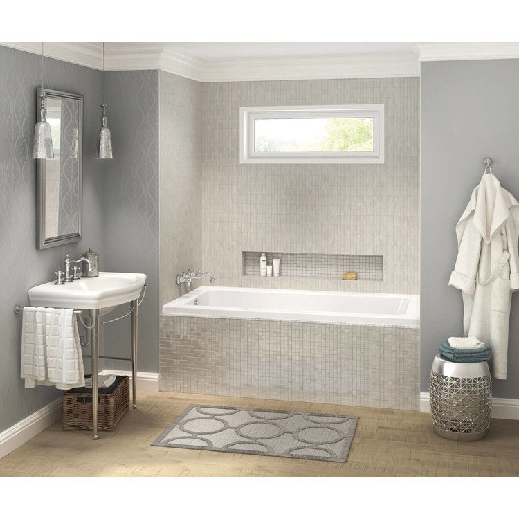 Tub Pose 72 x 42 Inch Alcove Whirlpool Left Hand White Acrylic - Image 1