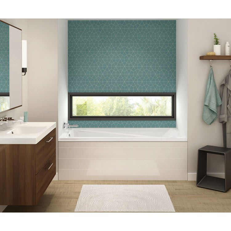 Tub Exhibit 72 x 32 Inch Alcove Combined Whirlpool Aeroeffect Left Hand White Acrylic - Image 1