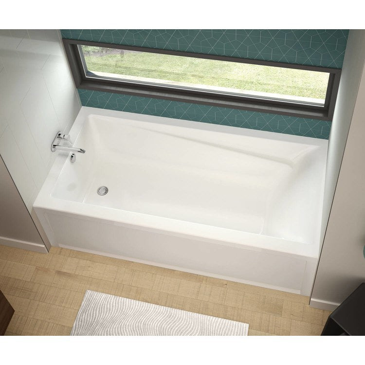 Tub Exhibit IFS AFR 72 x 32 Inch Alcove Whirlpool Left Hand White Acrylic - Image 2