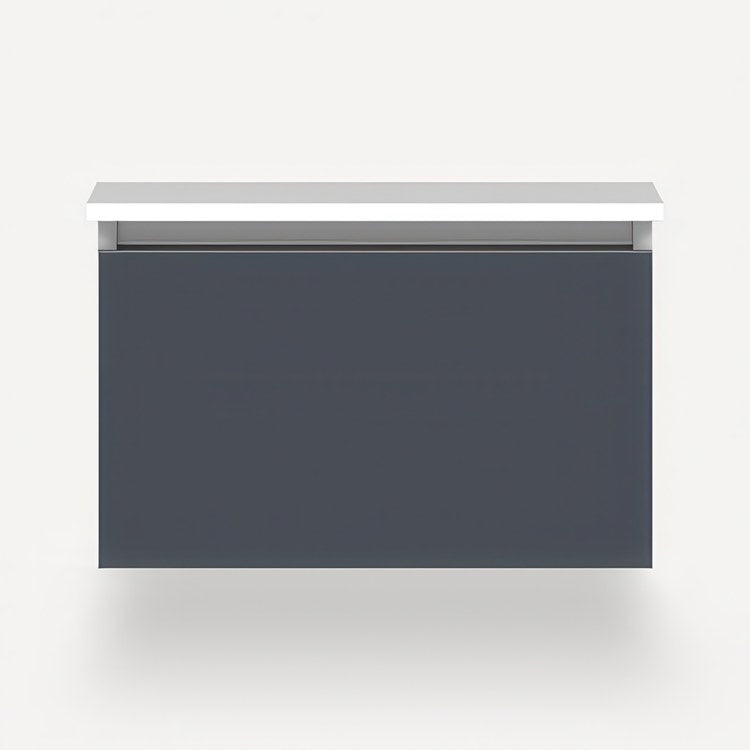 Vanity Cartesian 24W x 15H x 21D Inch Modular Selectable 2700K/4000K Night Light Matte Slate 1 Drawer Plumbing - Image 1