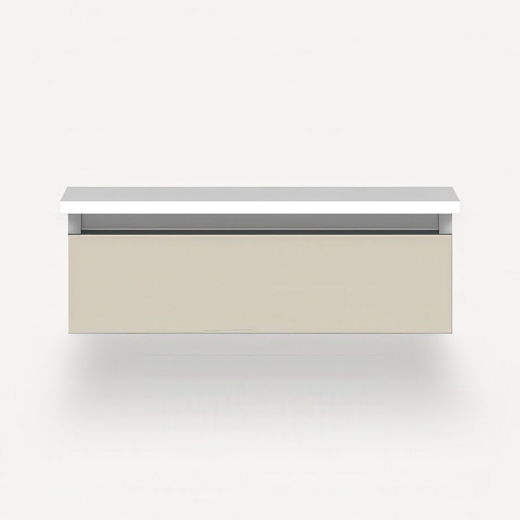 Vanity Cartesian 24W x 7.5H x 21D Inch Modular Selectable 2700K/4000K Night Light Matte Sand 1 Drawer Tip Out