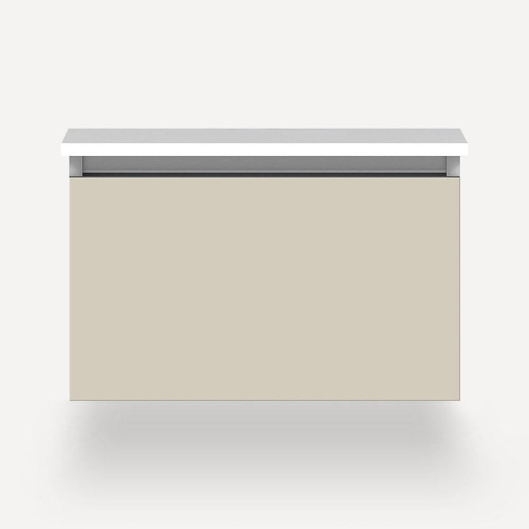 Vanity Cartesian 24W x 15H x 21D Inch Modular Selectable 2700K/4000K Night Light Matte Sand 1 Drawer Full