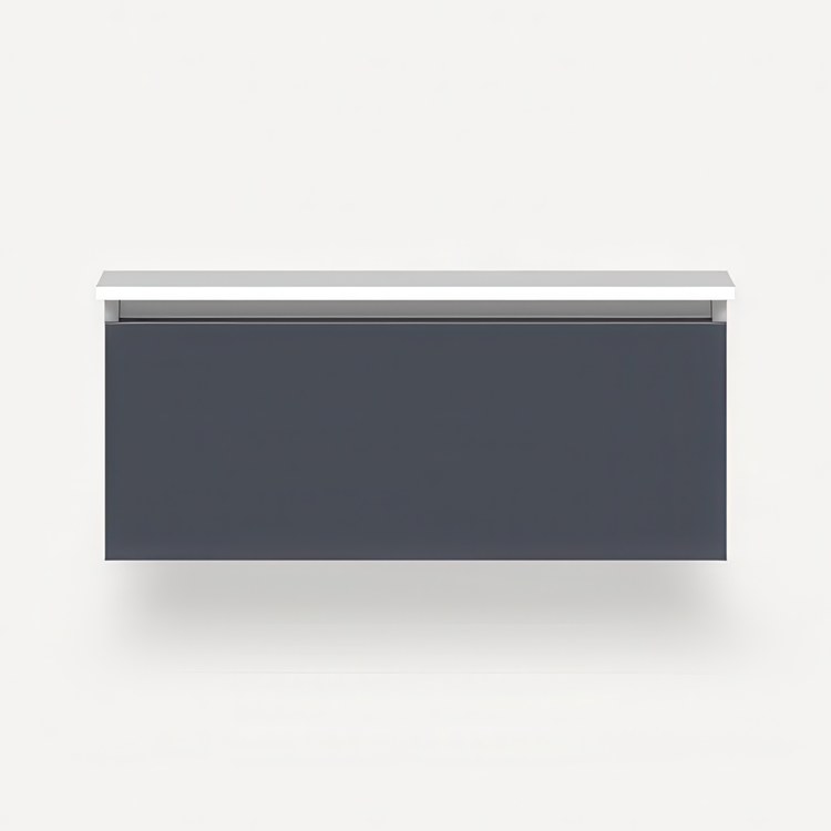 Vanity Cartesian 36 x 15 x 21 Inch Modular Selectable 2700K/4000K Night Light Matte Slate 1 Full Drawer - Image 1