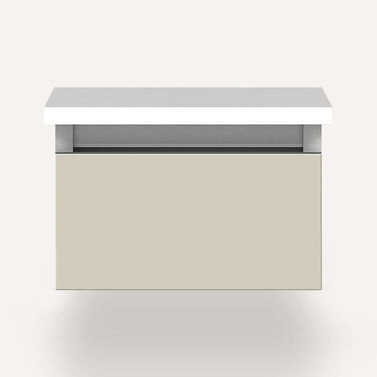 Vanity Cartesian 12W x 7.5H x 21D Inch Modular Selectable 2700K/4000K Night Light Matte Sand 1 Drawer Full