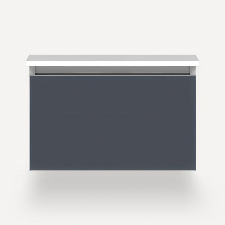 Vanity Cartesian 24W x 15H x 21D Inch Modular Matte Slate 1 Drawer Plumbing - Image 1
