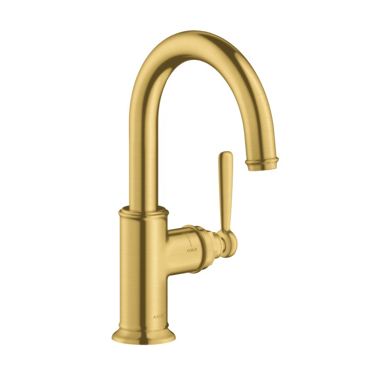 Bar Faucet Montreux Deck Mount 1 Lever ADA Brushed Gold Optic 1.5 Gallons per Minute - Image 1