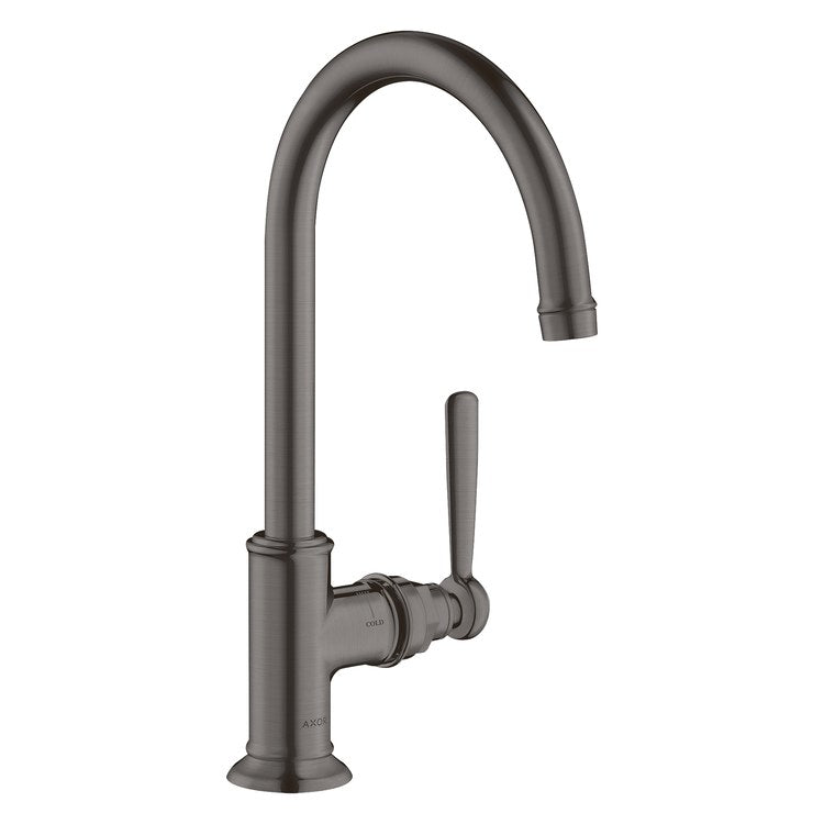 Lavatory Faucet Montreux 1 Lever ADA Brushed Black Chrome 1.2 Gallons per Minute Rigid Less Drain 1 Hole 8-1/4 Inch - Image 1