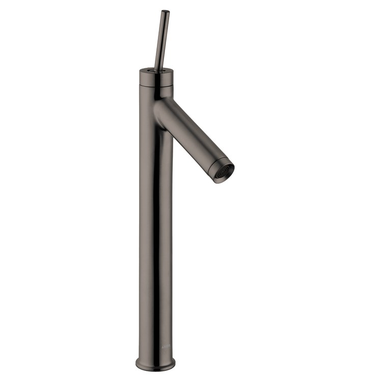 Lavatory Faucet Starck 1 Joystick ADA Brushed Black Chrome 1.2 Gallons per Minute Rigid Less Drain 1 Hole 9-7/8 Inch - Image 1