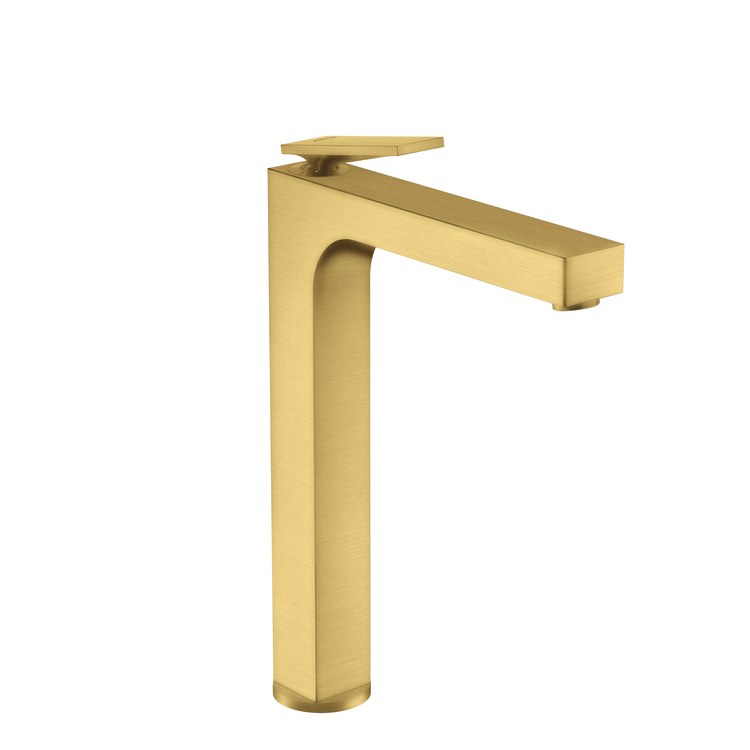 Lavatory Faucet Citterio 1 Lever ADA Brushed Gold Optic 1.2 Gallons per Minute Rigid Less Drain 1 Hole 11 Inch - Image 1