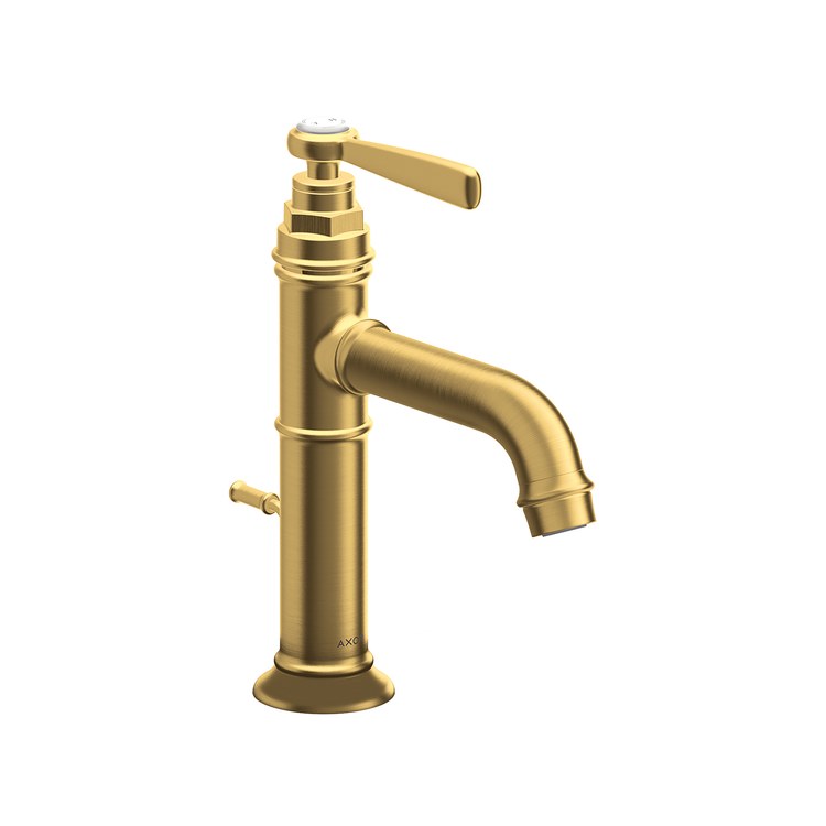 Lavatory Faucet Montreux 1 Lever ADA Brushed Gold Optic 1.2 Gallons per Minute Rigid Pop-Up 1 Hole 3-7/8 Inch - Image 1