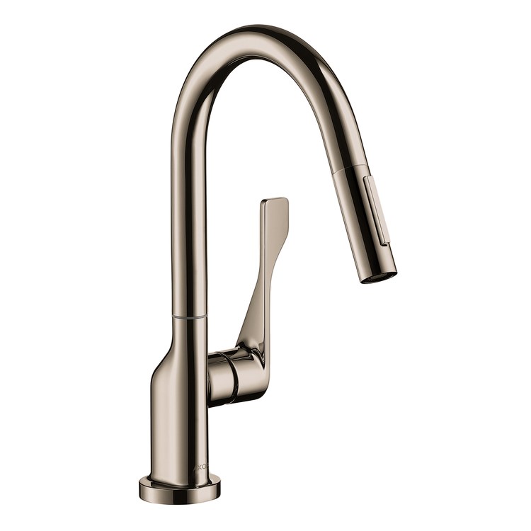 Prep Faucet Citterio 1 Lever ADA Polished Nickel 2 Function Pull Down 360 DEG Swivel 1 Hole - Image 1