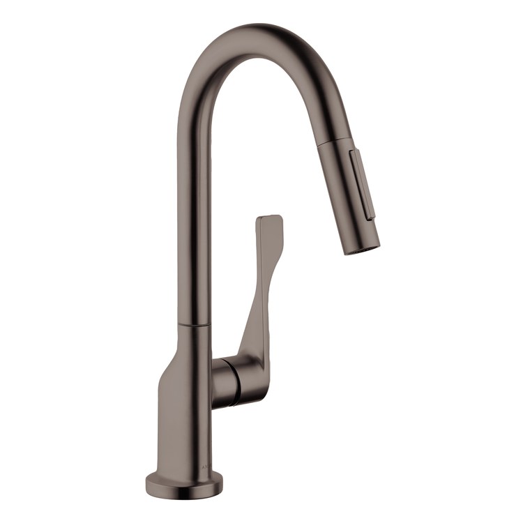 Prep Faucet Citterio 1 Lever ADA Brushed Black Chrome 2 Function Pull Down 360 DEG Swivel 1 Hole - Image 1