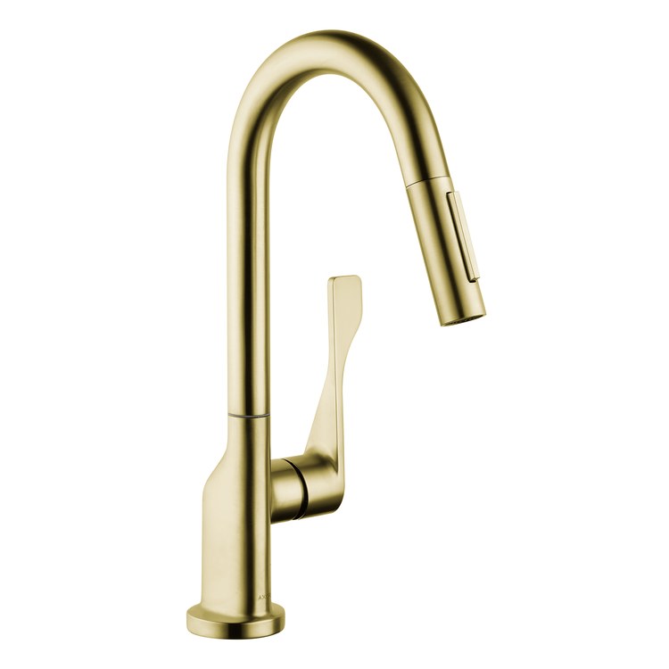 Prep Faucet Citterio 1 Lever ADA Brushed Gold Optic 2 Function Pull Down 360 DEG Swivel 1 Hole - Image 1