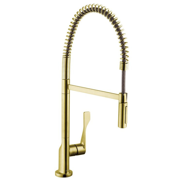 Kitchen Faucet Citterio Semi-Pro 1 Lever ADA Brushed Gold Optic 1.75 Gallons per Minute - Image 1