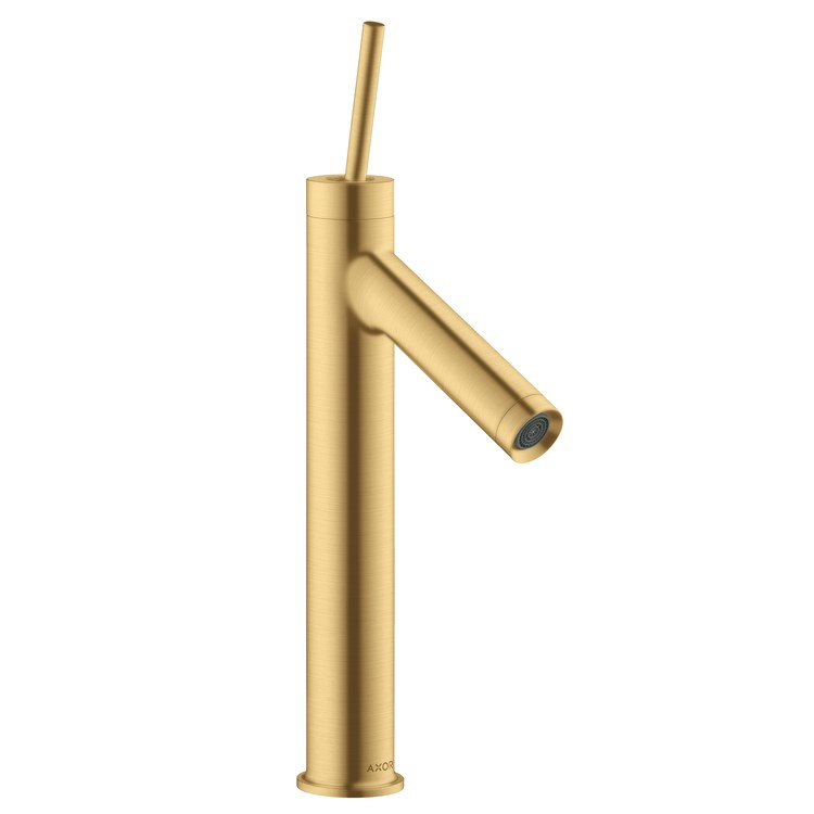 Lavatory Faucet Starck 1 Joystick ADA Brushed Gold Optic 1.2 Gallons per Minute Rigid Less Drain 1 Hole 6-1/2 Inch - Image 1