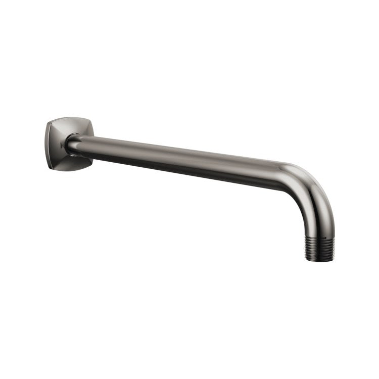 Shower Arm Allaria with Flange Brilliance Black Onyx 13 Inch 1/2″ NPT Brass Wall Mount