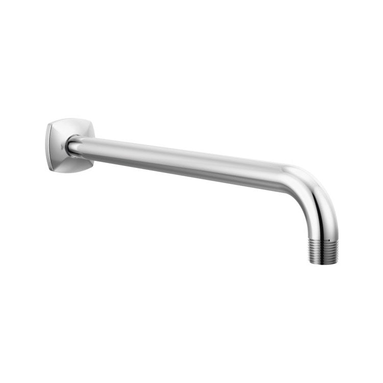 Shower Arm Allaria with Flange Chrome 13 Inch 1/2″ NPT Brass Wall Mount